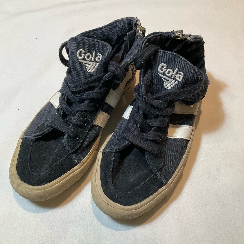 Gola Dark Navy and White Canvas Sneakers